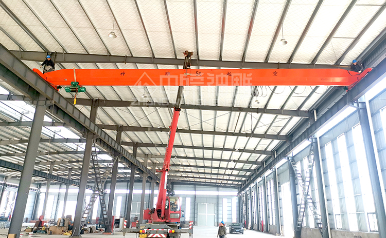 神雕5吨室内行车吊安装